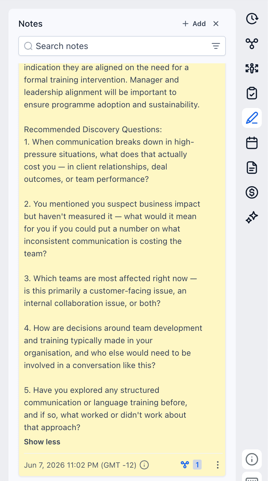 LeadConnector AI discovery preparation note